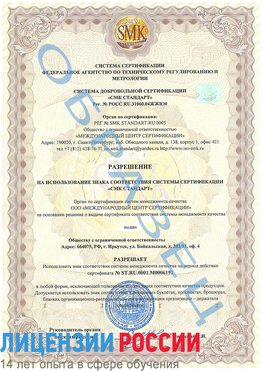 Образец разрешение Вырица Сертификат ISO 50001